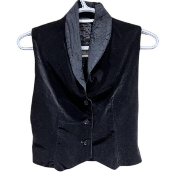 Ronda Roy by Par Jackets & Blazers - Ronda Roy by Par black velvet with satin vest size S